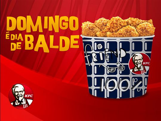 Faça o seu balde do KFC e concorra a 10 prêmios