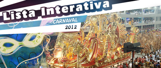 Lista Interativa: Quais as Rainhas de Bateria mais sexy do carnaval 2012?