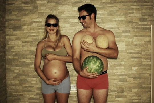 10 fotos criativas de casais grávidos