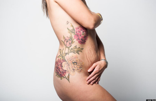 10 fotos reais do corpo de mulheres pós gravidez por Jade Beall